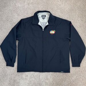 NCAA Final Four Atlanta 2007 Ashworth Golf Jacket Mens‎ L Black Patch Logos Zip